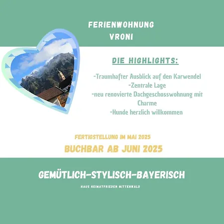 アパート Haus Heimatfrieden *